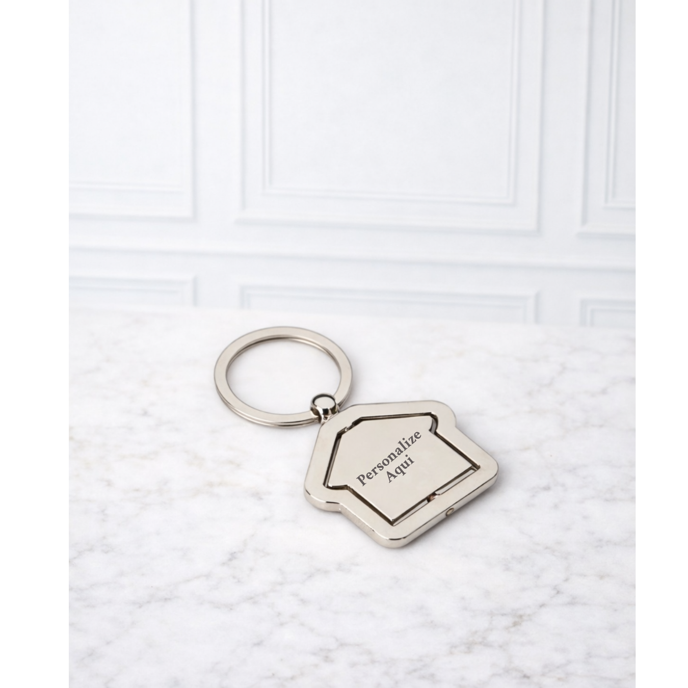 Chaveiro Metálico Giratório Casinha