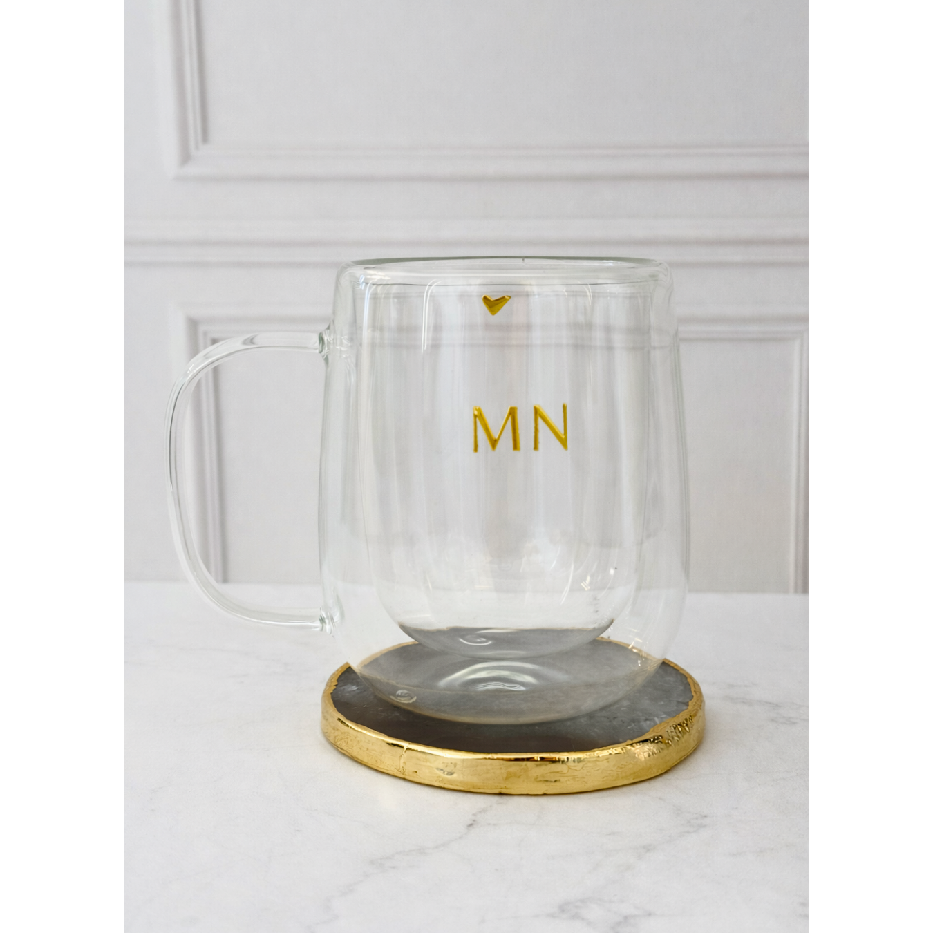 Caneca Vidro Duplo Premium Personalizada 250ml