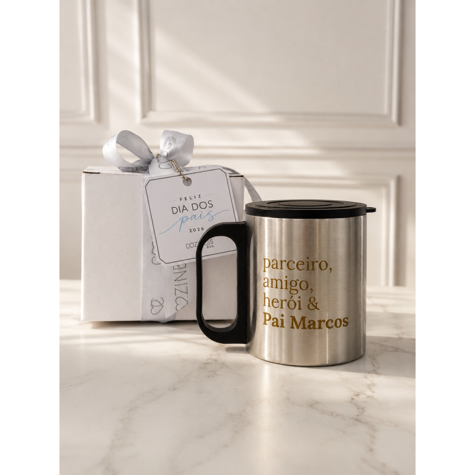 Caneca Inox Personalizada 180ml